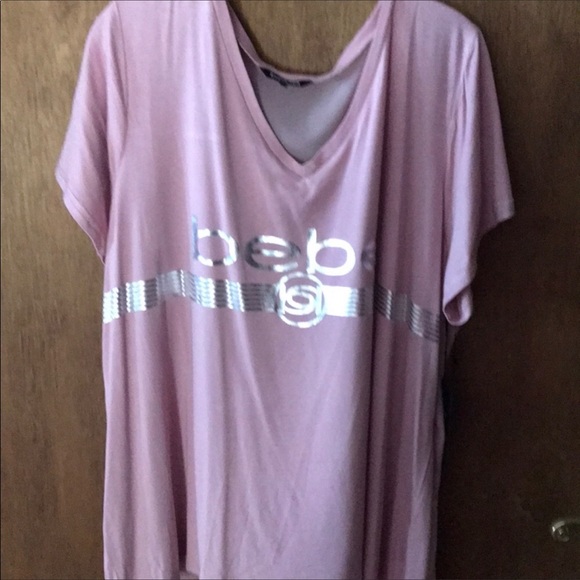 ❌SOLD ❌Bebe plus size see-through In back T-shirt - Picture 1 of 3